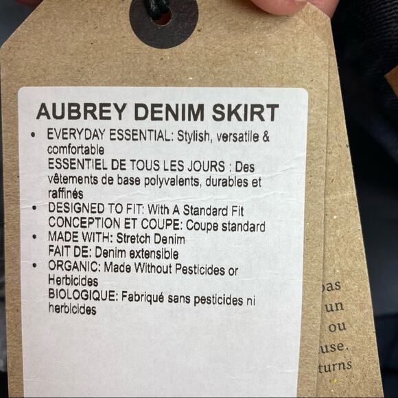 Prana Womens Aubrey Button Fly Denim Skirt in Summer Wash Size 0 New With Tags - Picture 6 of 8